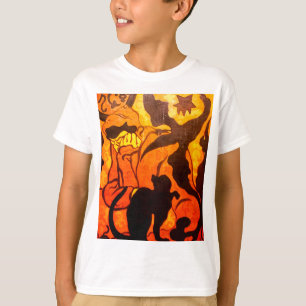 Halloween Witch with a Black Cat T-Shirt