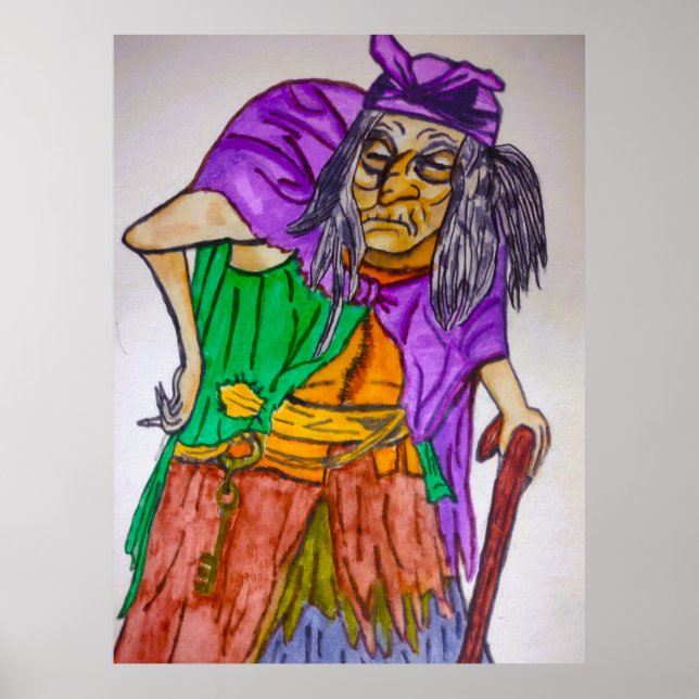 HALLOWEEN WITCH WITH ATTITUDE  POSTER (Front)