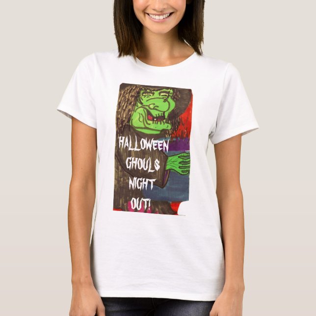 HALLOWEEN WITCH WITH CULDRON tee (Front)