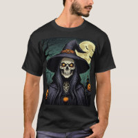 Halloween Witch with Glowing Eyes