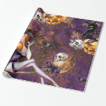 Halloween Witch Wrapping Paper<br><div class="desc">This "Halloween Witch" theme is  available in different products.  Feel free to contact me if you want it in other products.</div>