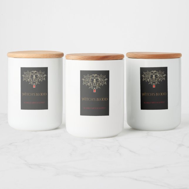 Halloween Witchcraft Potion Ingredients  Food Label (Bottles)