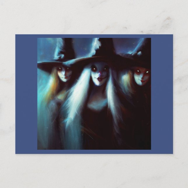 Halloween - Witches 4 Postcard (Front)