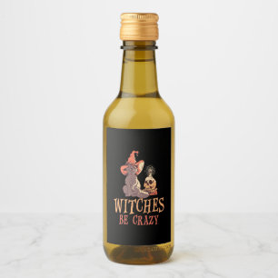 Halloween Witches Be Wine Label