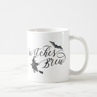 Halloween Witches Brew Bat Handwritten