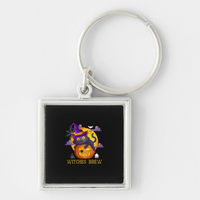 Halloween Witches Brew Key Ring (Front)