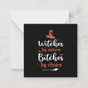 Halloween Witches by Nature Birthday Card