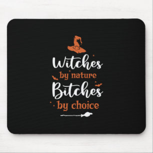 Halloween Witches by Nature Birthday Mouse Pad