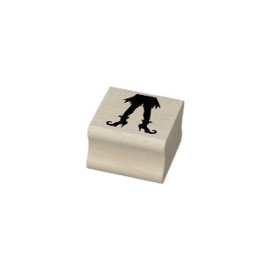 Halloween Witches Legs Rubber Stamp