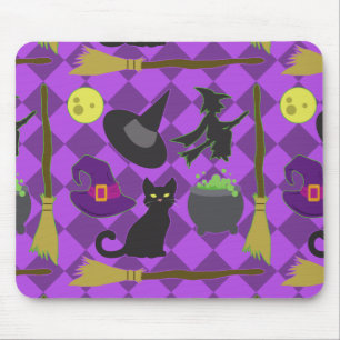 Halloween Witches Mouse Pad