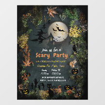 Halloween Witches Party Night Planner Invitation