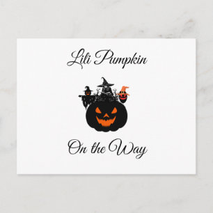 Halloween Witches Pumpkin Baby Shower Postcard