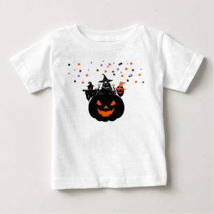 Halloween Witches Pumpkin Baby Shower T-Shirt