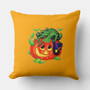 Halloween Witches Toad Cushion