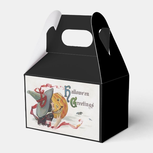Halloween Witch's Kiss: Magic Jack o Lantern Favour Box (Front Side)