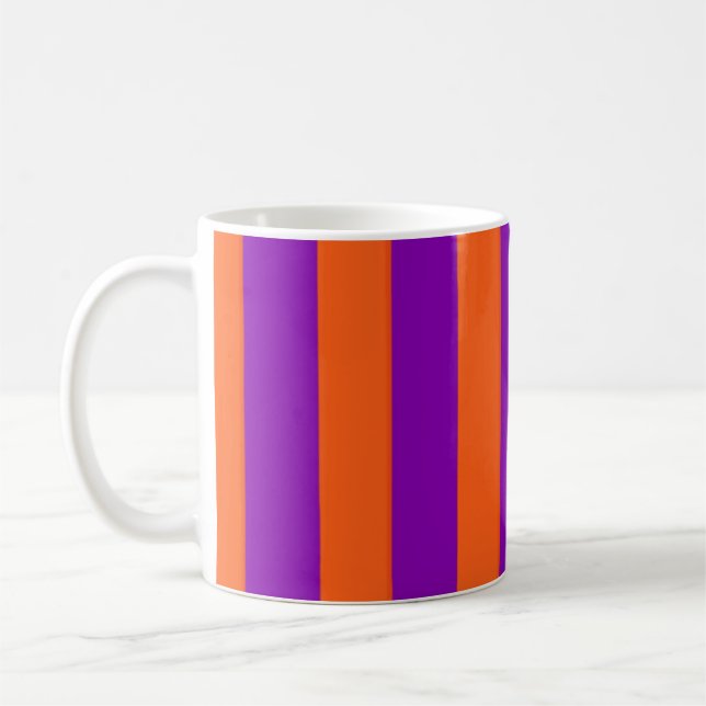 Halloween Witch's Stripes Coffee Mug (Left)