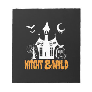Halloween Witchy And Wild Birthday Notepad