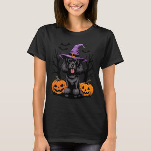 Halloween Witchy Black Standard Poodle Dog Spooky T-Shirt