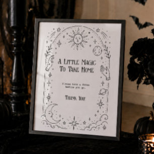 Halloween Witchy Bridal Shower Favour Poster