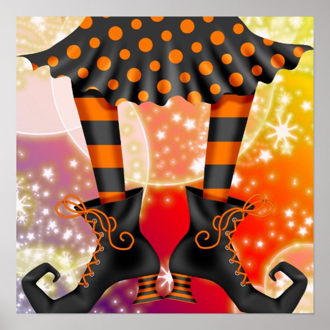 Halloween Witchy Legs - SRF Poster (Front)