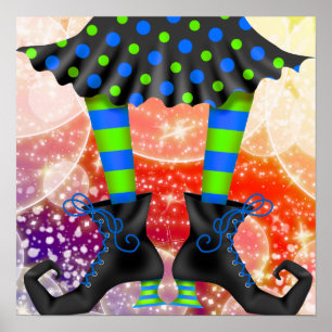 Halloween Witchy Legs - SRF Poster