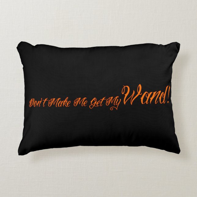 Halloween Witchy Quote Decorative Cushion (Front)