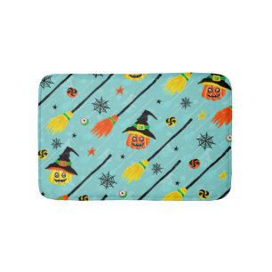 Halloween Witchy Seamless Theme Bath Mat