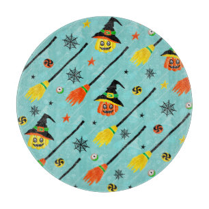 Halloween Witchy Seamless Theme Cutting Board