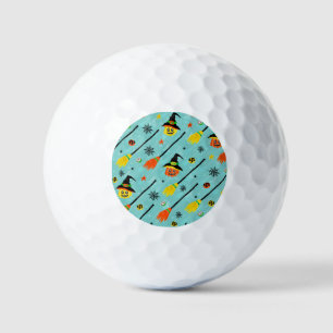 Halloween Witchy Seamless Theme Golf Balls