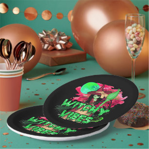 Halloween Witchy Vibes Paper Plate