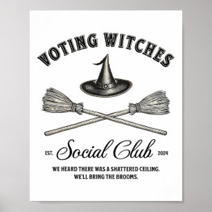 Halloween Witchy Voting Witches For Kamala Feminis Poster