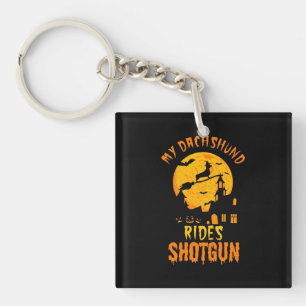 Halloween With My Dachshund Key Ring