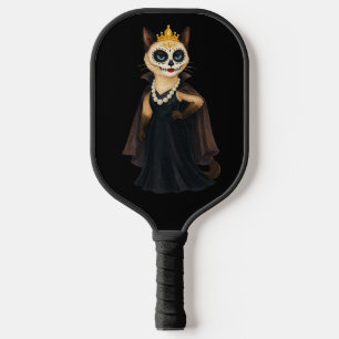 Halloween with Pumpkin for cat lovers Pickleball Paddle