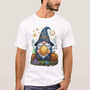 Halloween Wizard Gnome Golden Egg Ghosts Pumpkin C T-Shirt