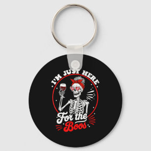Halloween Women Funny I'm Just Here For The Boos S Key Ring