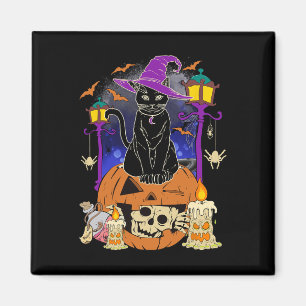 Halloween Women Men Kids Halloween Black Cat Pump Magnet