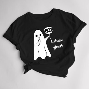 Halloween Women's Funny Ghost  T-Shirt