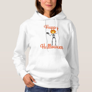 Halloween Women's Hooded Sweatshirt/Skeleton Hoodie