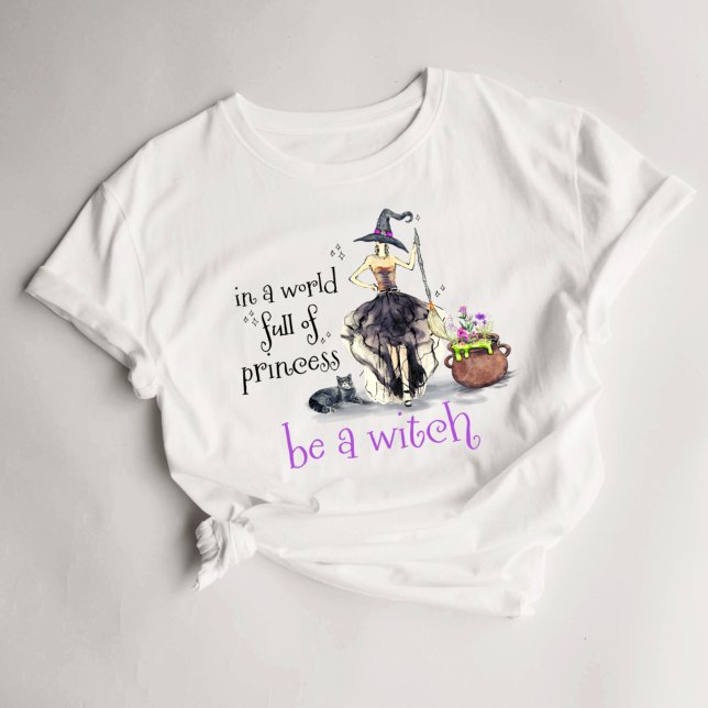 Halloween Womens Witch T-Shirt Witchy Cauldron (Creator Uploaded)