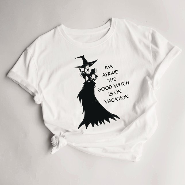 Halloween Womens Witchy Shirt Funny Quote Text (Creator Uploaded)