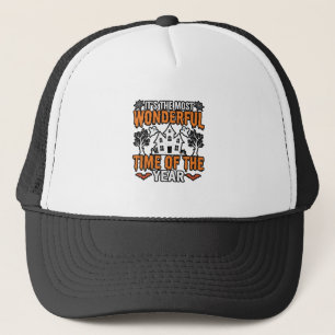 Halloween Wonderful Time Of Year Vintage Shirt Des Trucker Hat
