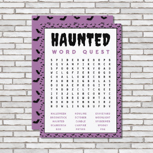 Halloween Word Search Game   Haunted Word Games