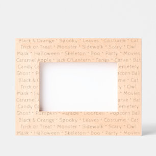 Halloween Words Picture Frame 
