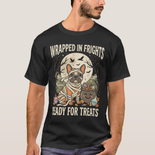 Halloween Wrapped French Bulldog Spirit T-Shirt
