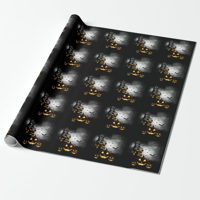 Halloween Wrapping Paper (Unrolled)