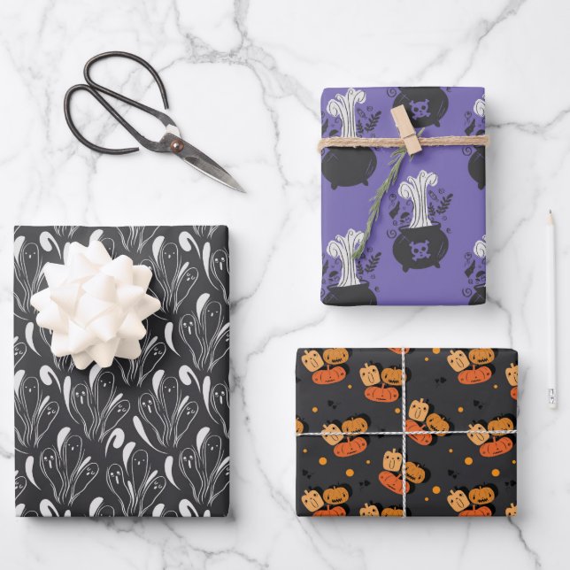 Halloween Wrapping Paper Bundle (Front)
