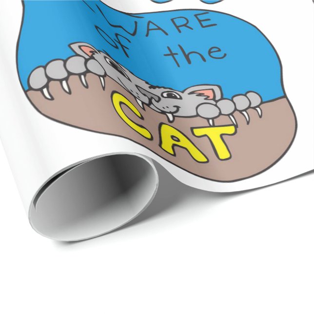 Halloween  Wrapping Paper, Cat Wrapping Paper (Roll Corner)