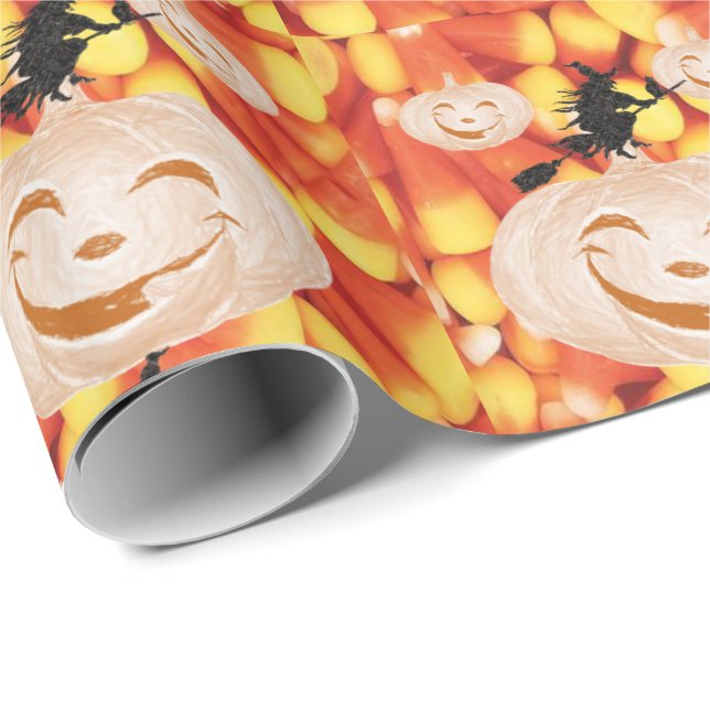 Halloween  Wrapping Paper, Pumpkin Wrapping Paper (Roll Corner)