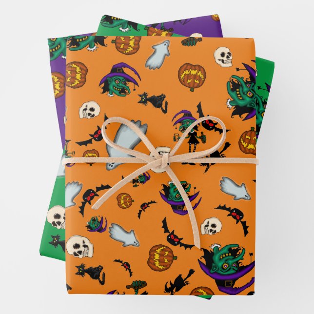 Halloween Wrapping Paper Set (In situ)