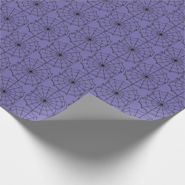 Halloween Wrapping Paper-Spider Webs Paper (Corner)
